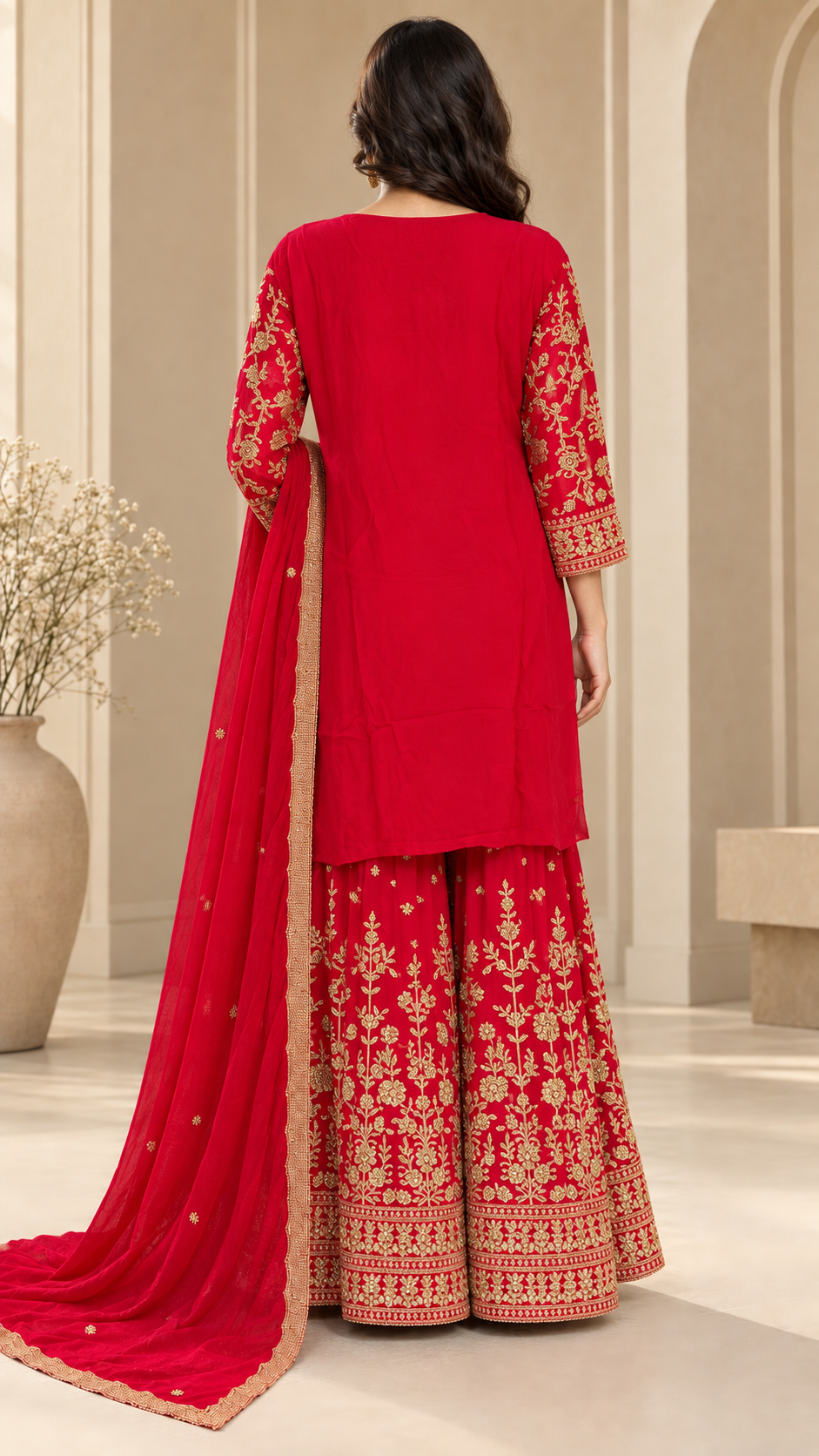 Crimson Red Palazzo