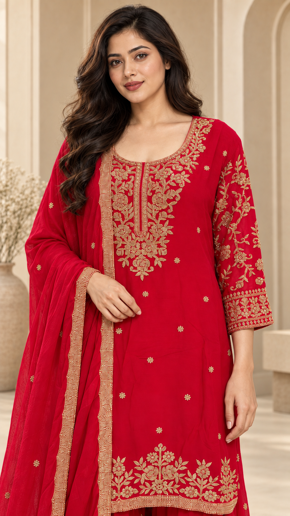 Crimson Red Palazzo