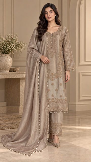 Taupe-grey Palazo