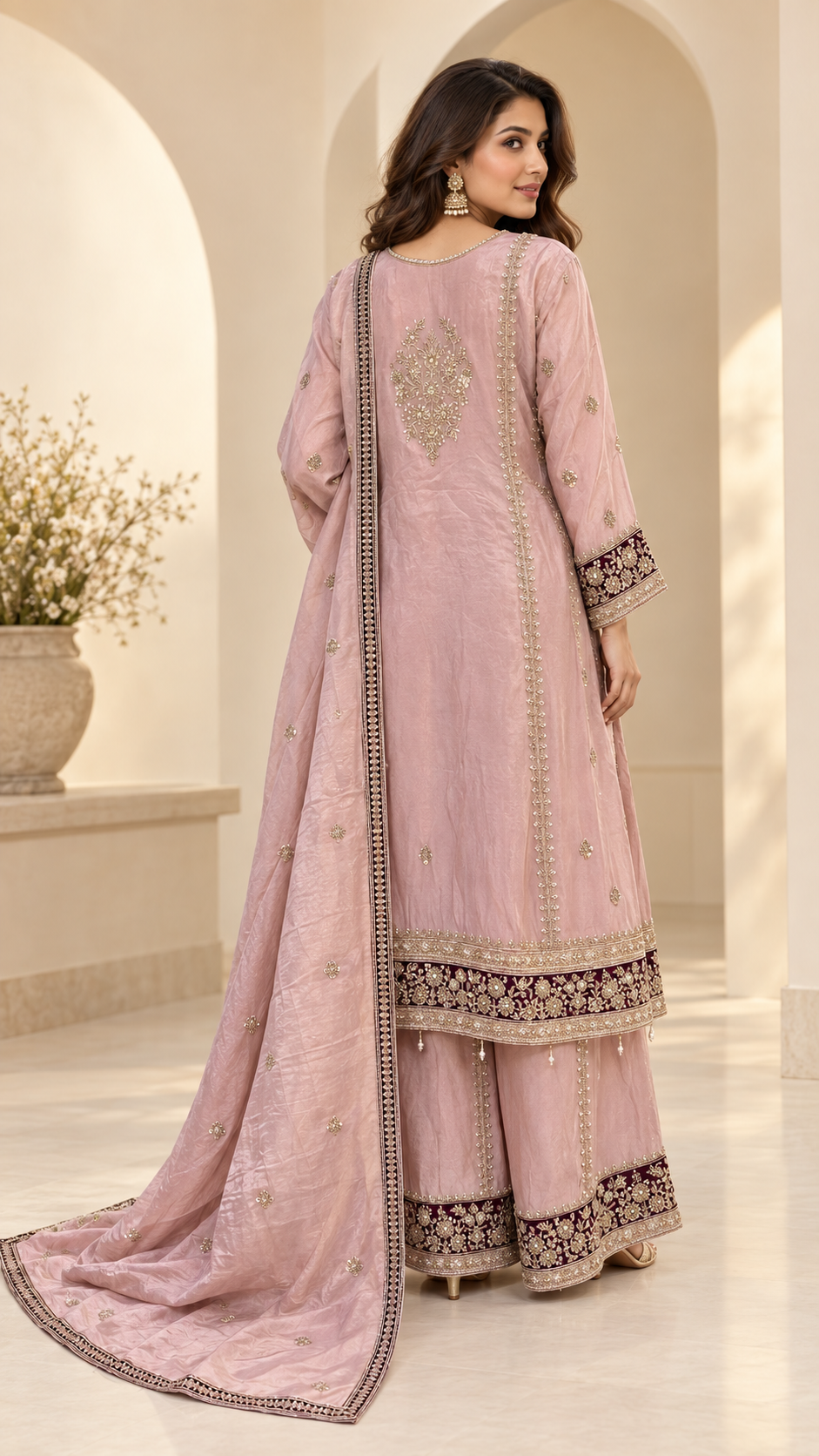 Blush-pink Palazzo