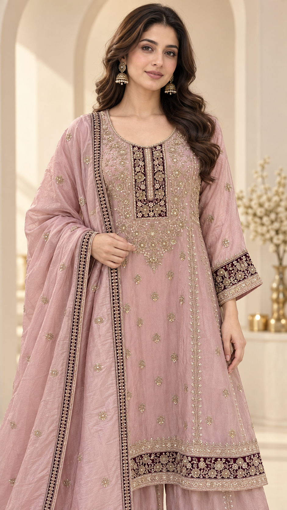 Blush-pink Palazzo