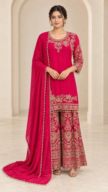 Fuchsia Pink Palazzo