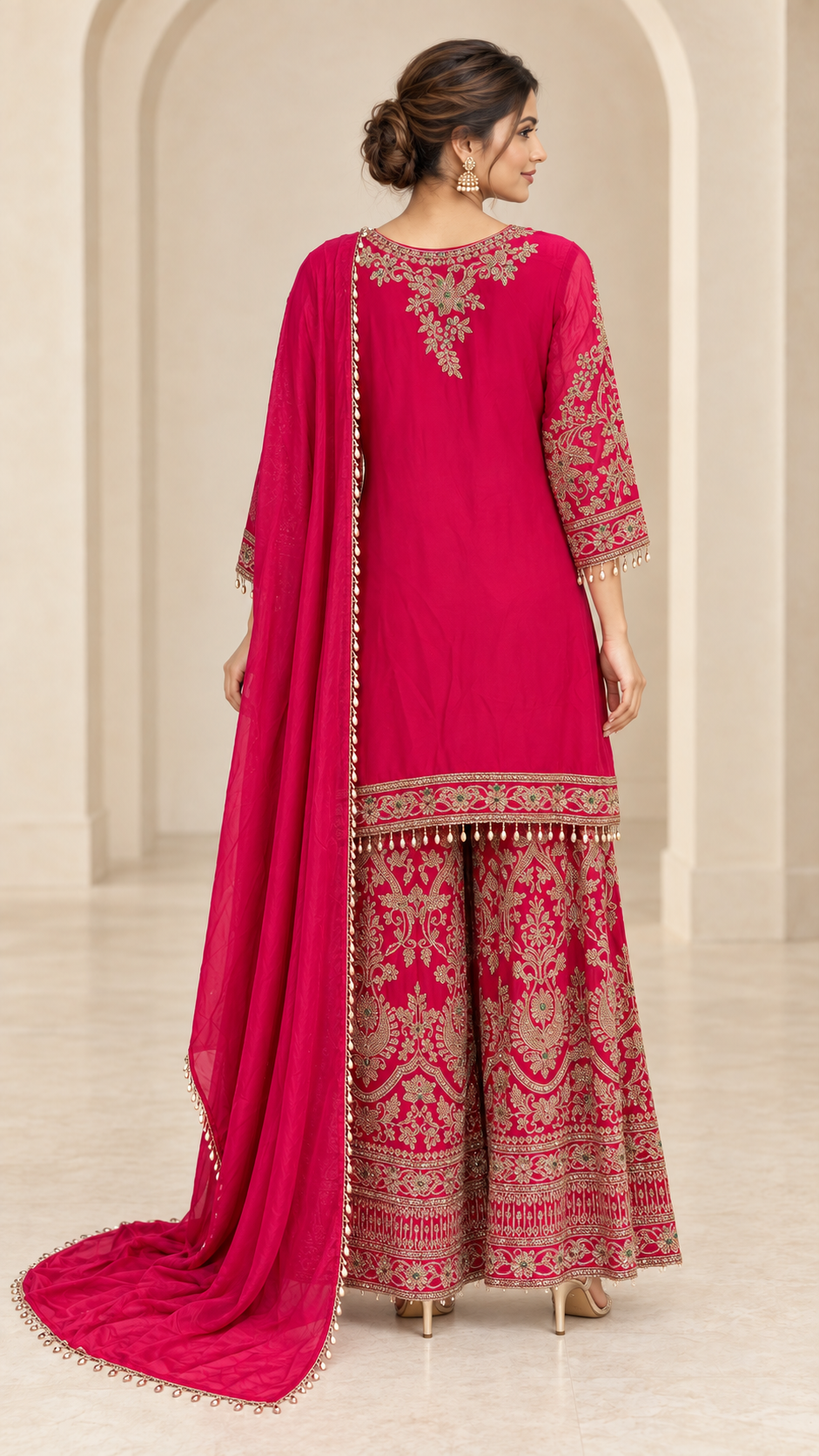 Fuchsia Pink Palazzo