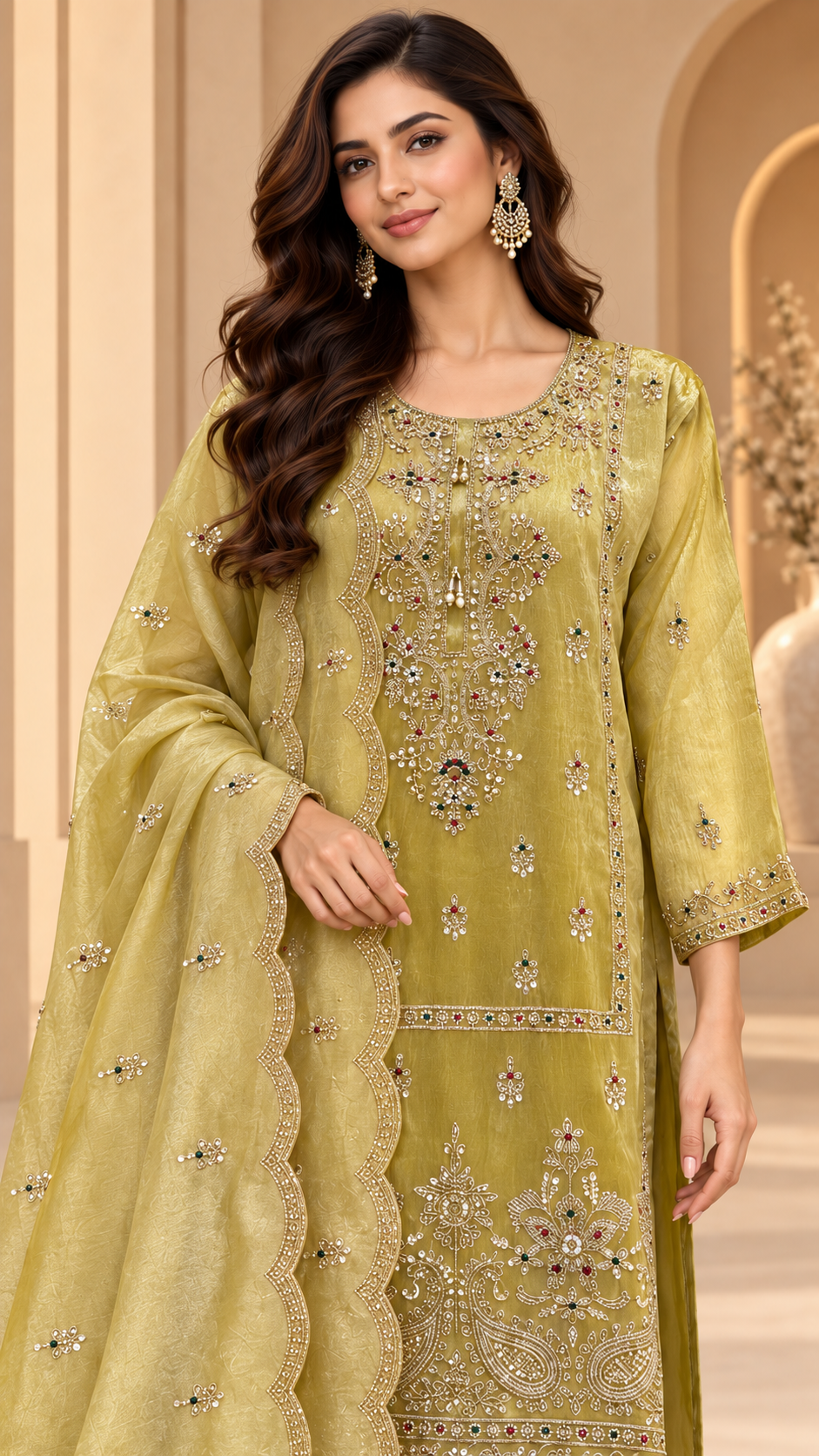 Olive-gold Suit