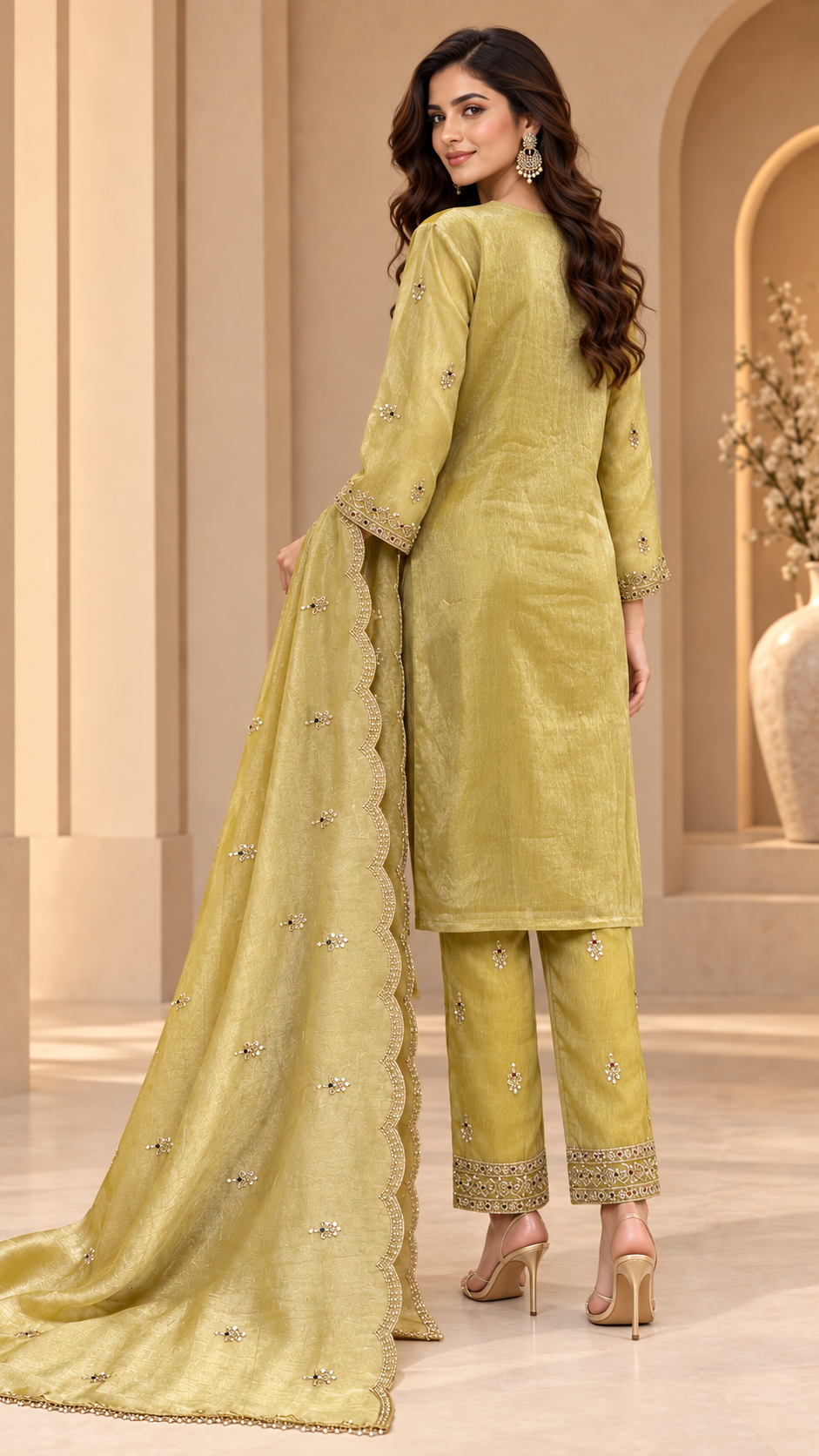 Olive-gold Suit