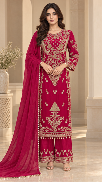 Deep Pink Magenta Palazzo