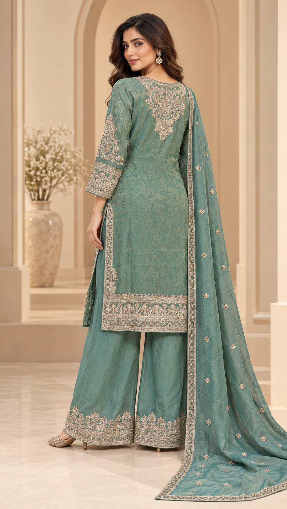 Sea-green Palazzo
