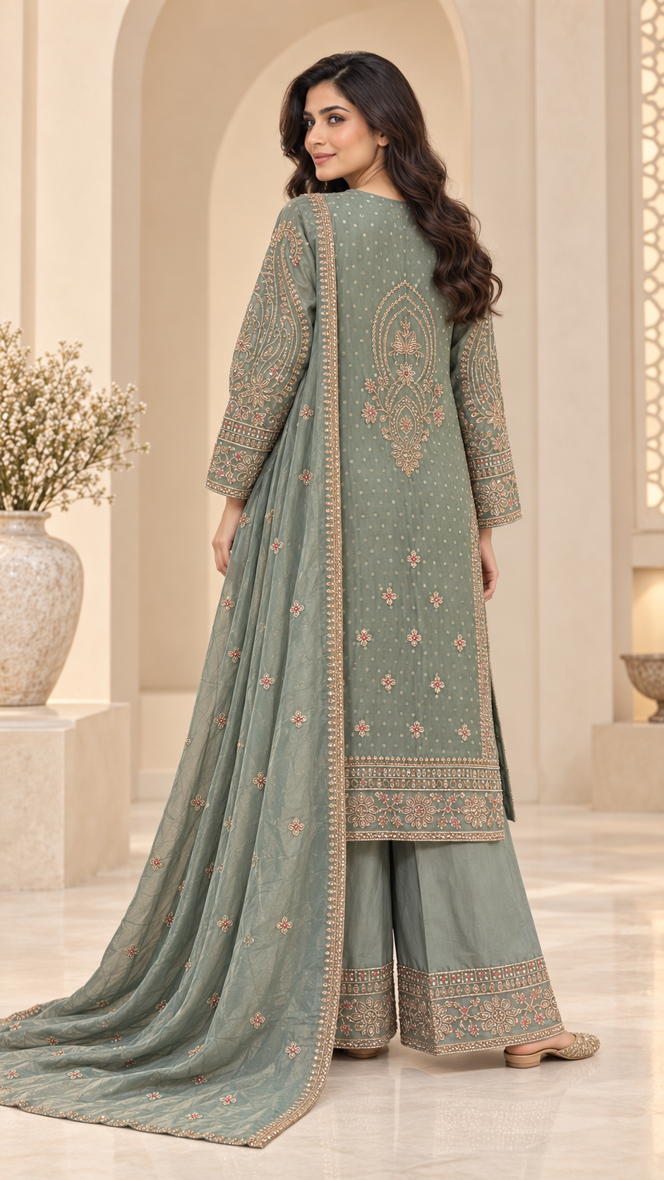 Sage-Green Palazzo