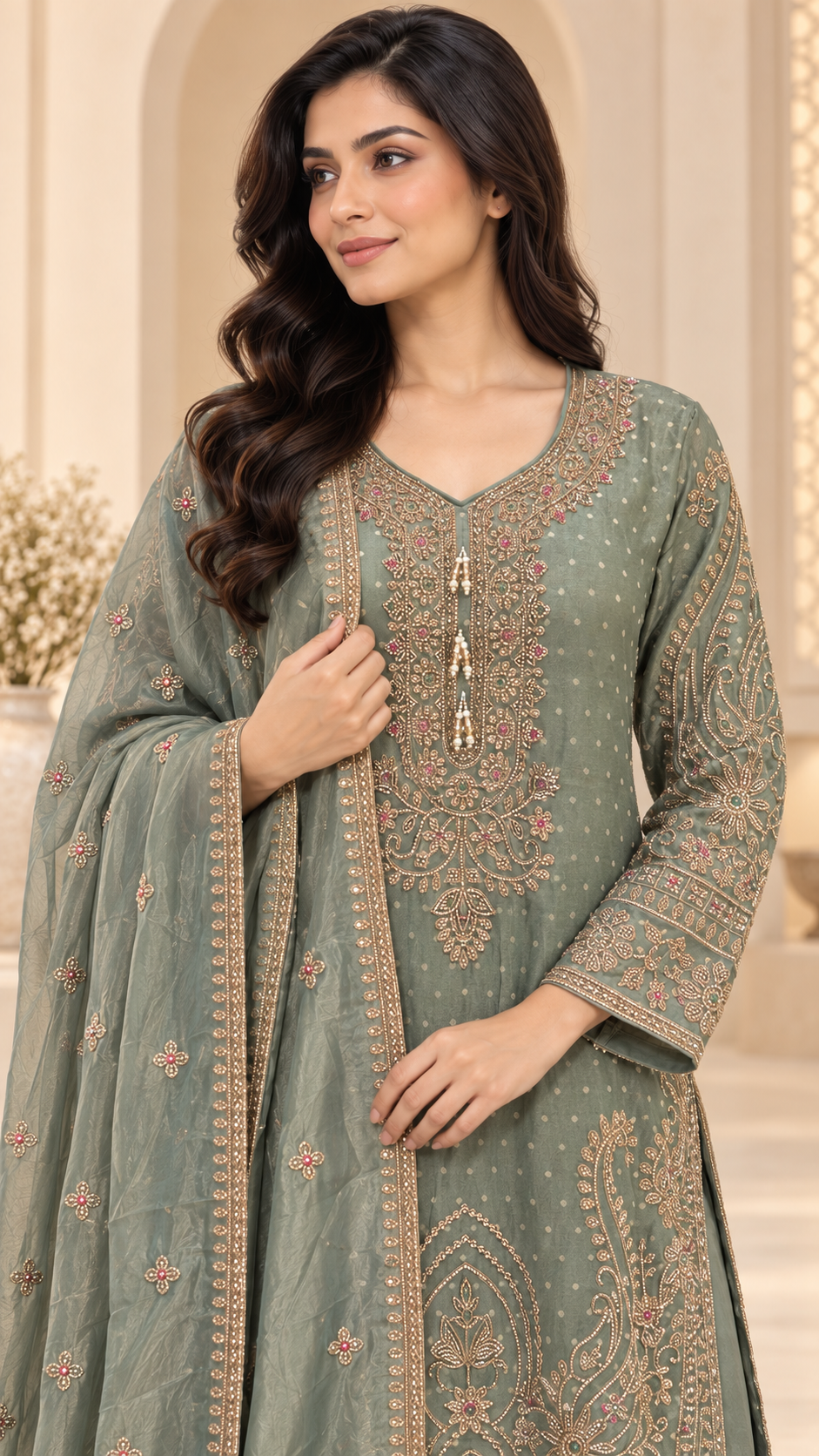 Sage-Green Palazzo