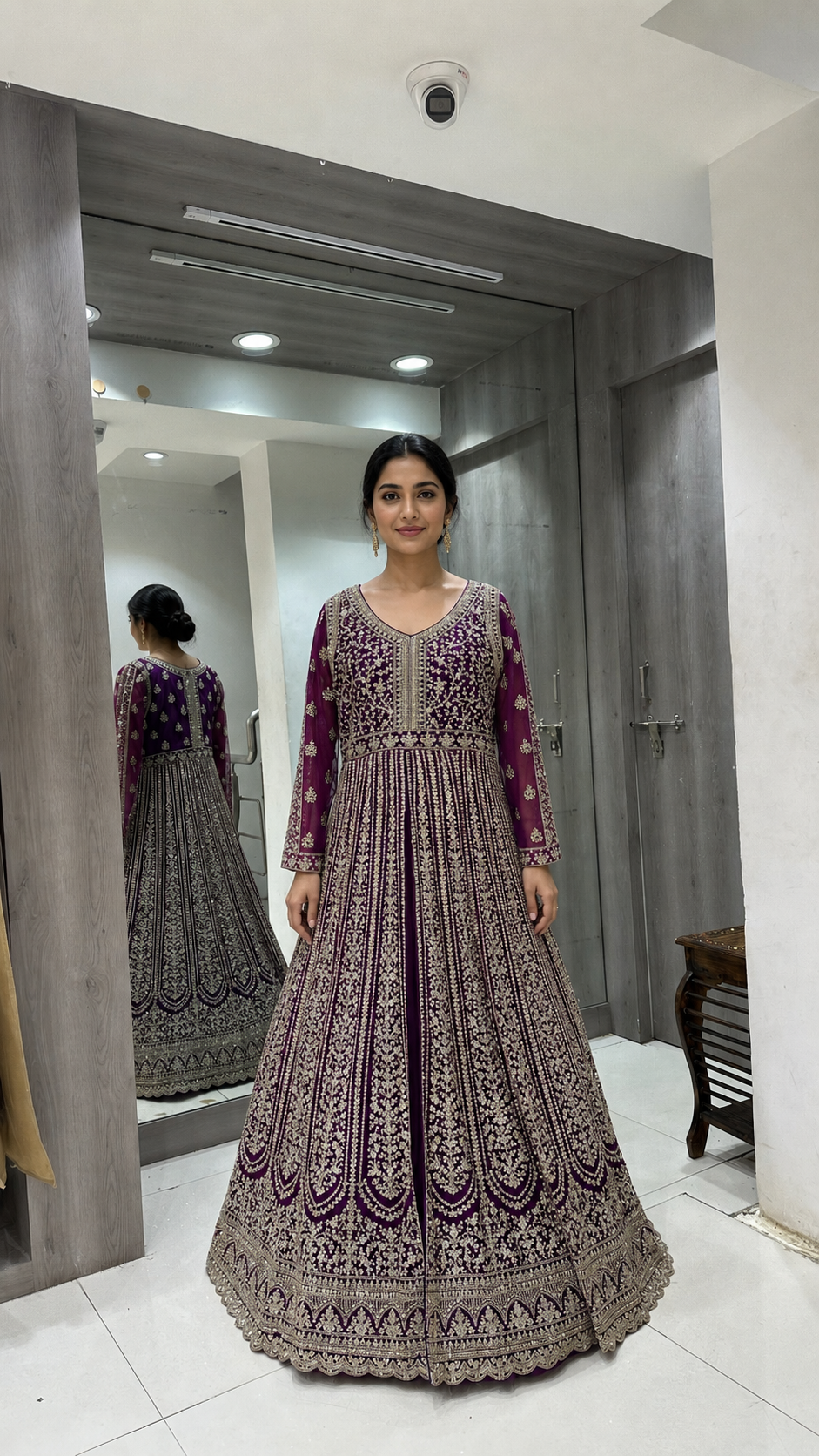 Royal Purple Bridal Gown