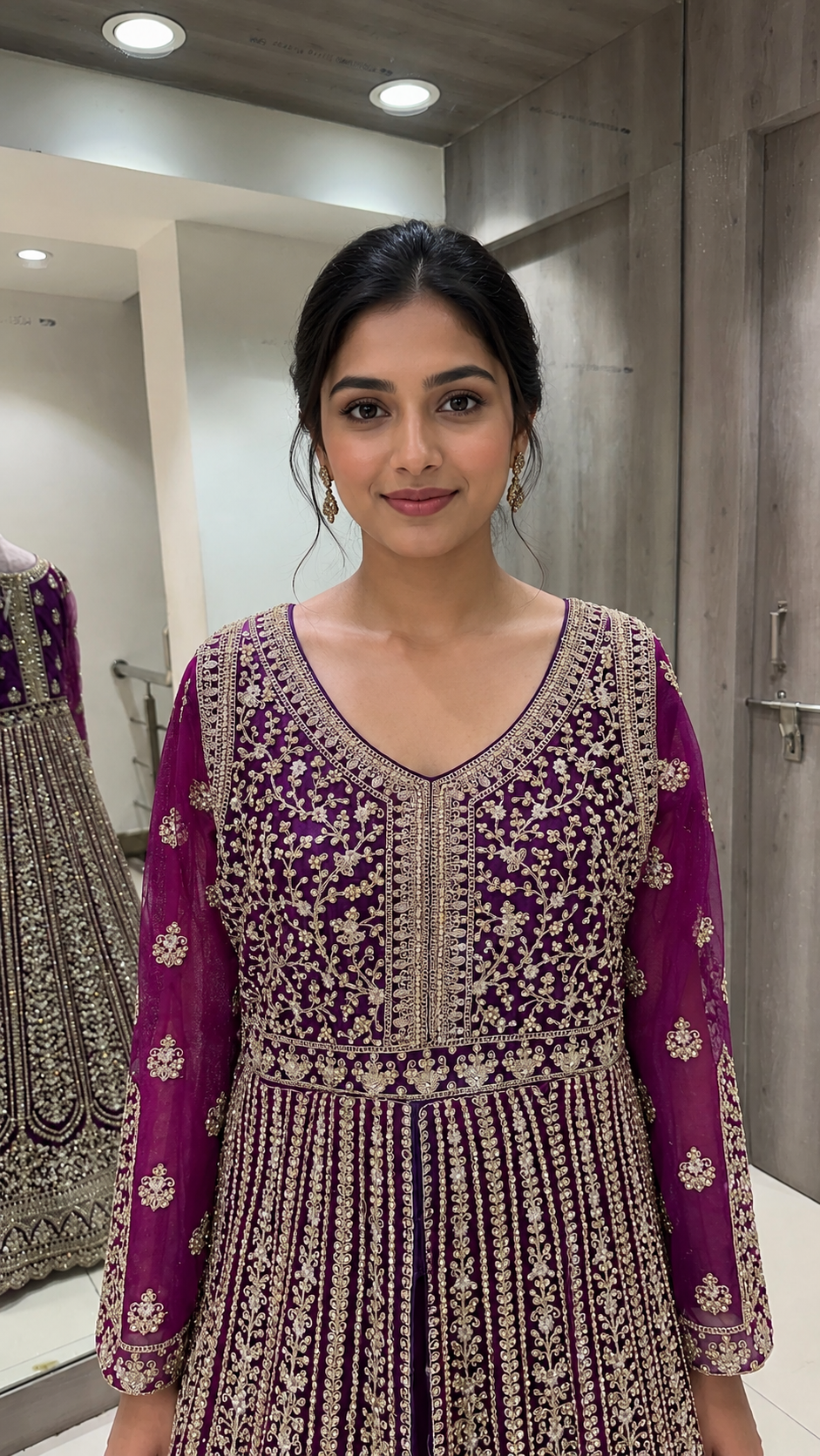 Royal Purple Bridal Gown
