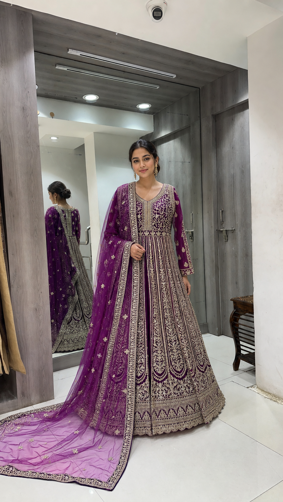 Royal Purple Bridal Gown
