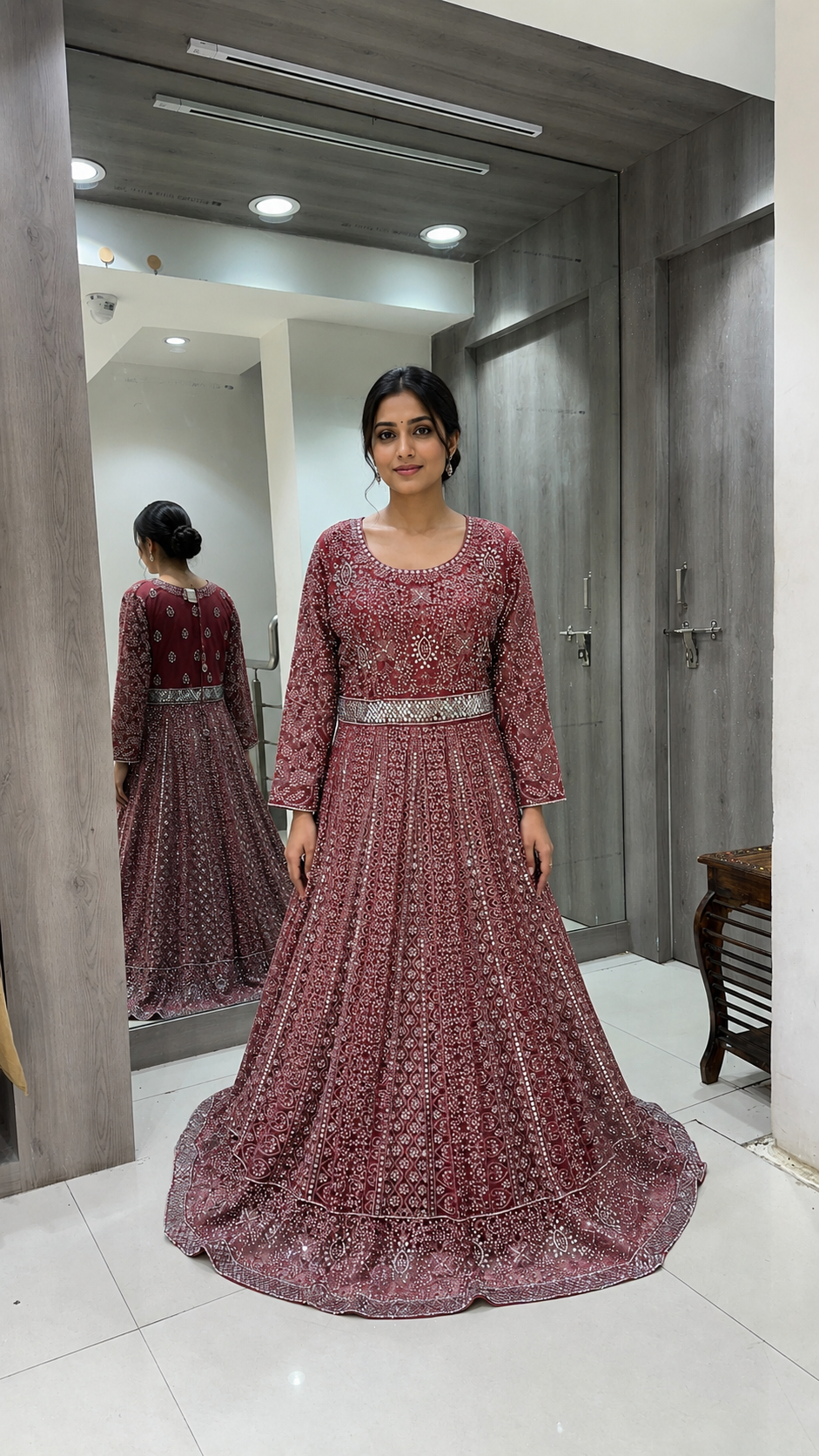 Maroon Bridal Lehenga