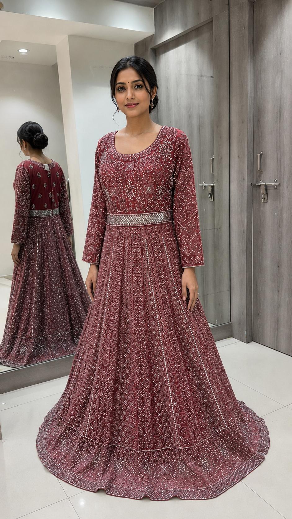Maroon Bridal Lehenga