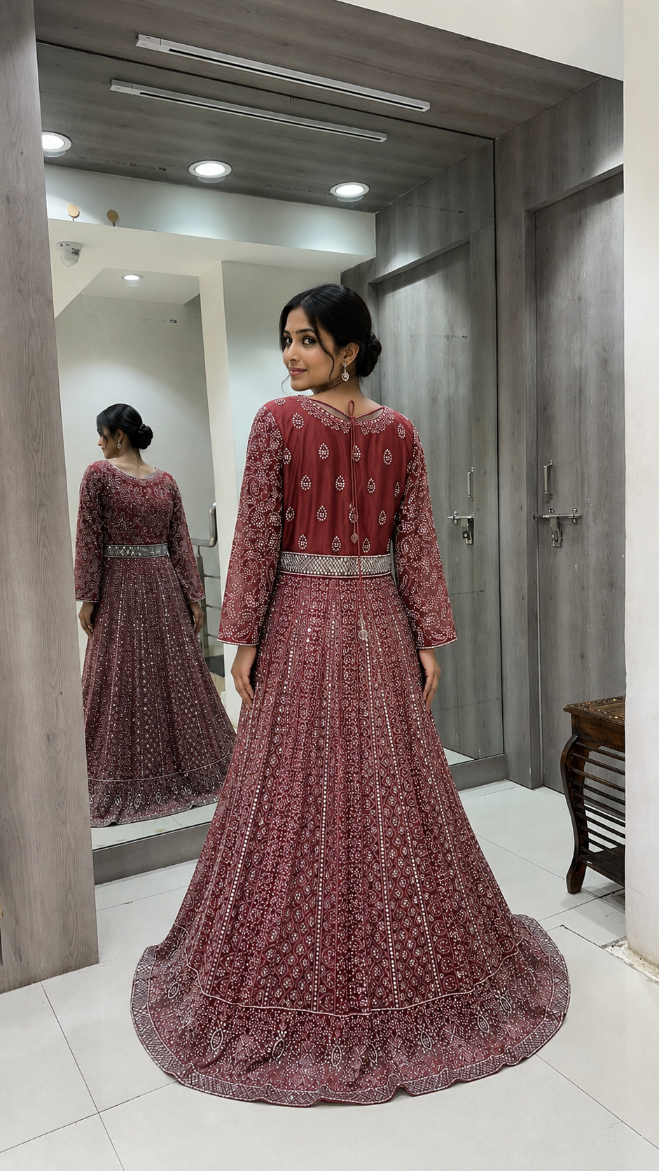 Maroon Bridal Lehenga