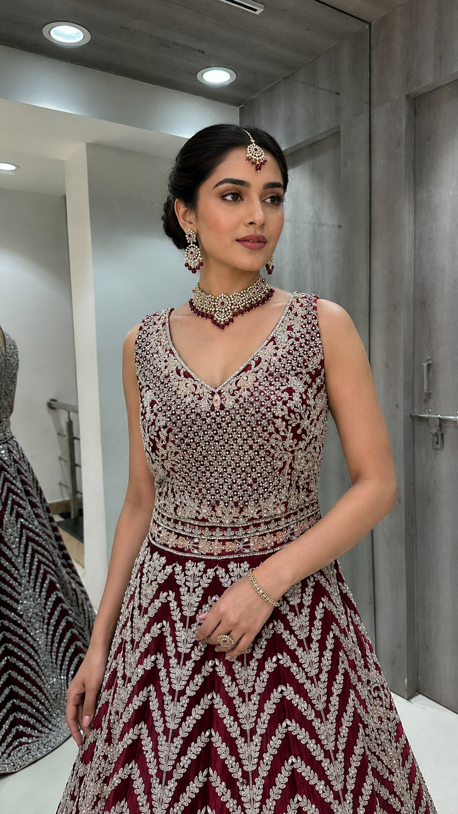 Maroon Bridal Lehenga