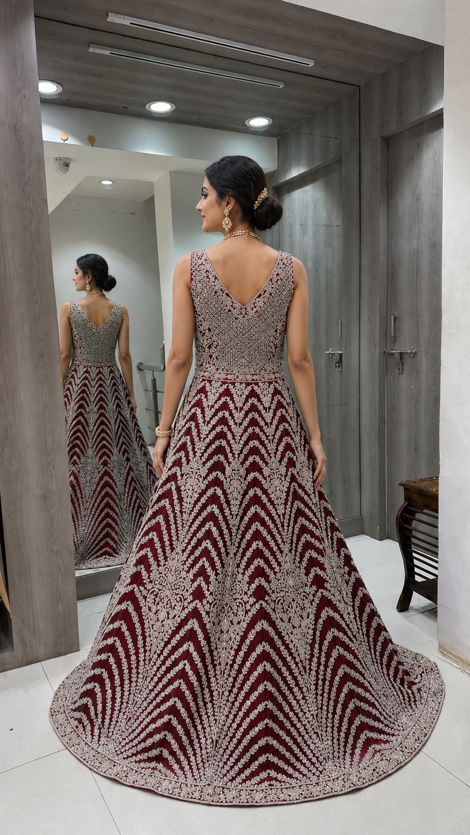 Maroon Bridal Lehenga