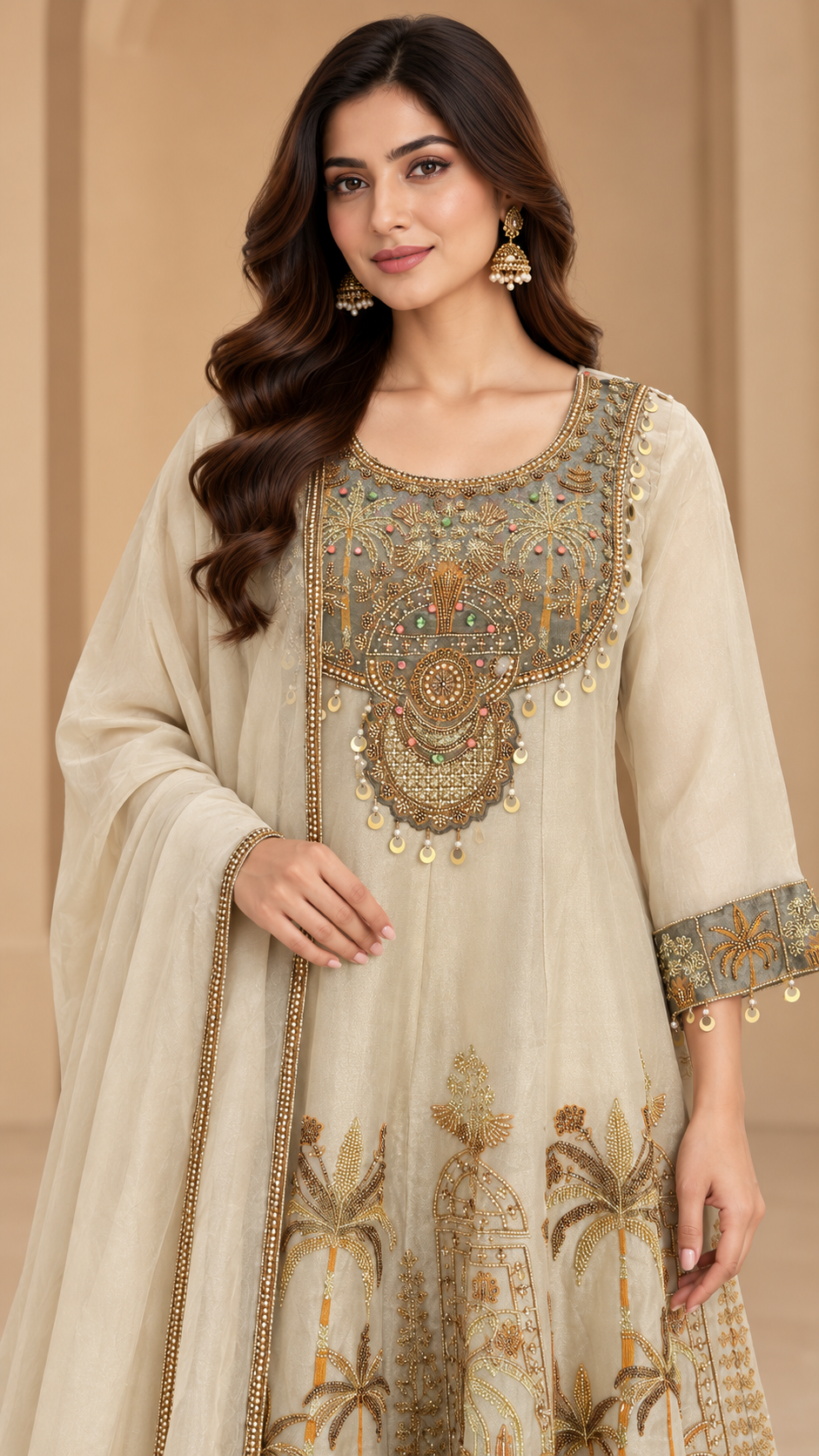 Elegant Ivory Indop western