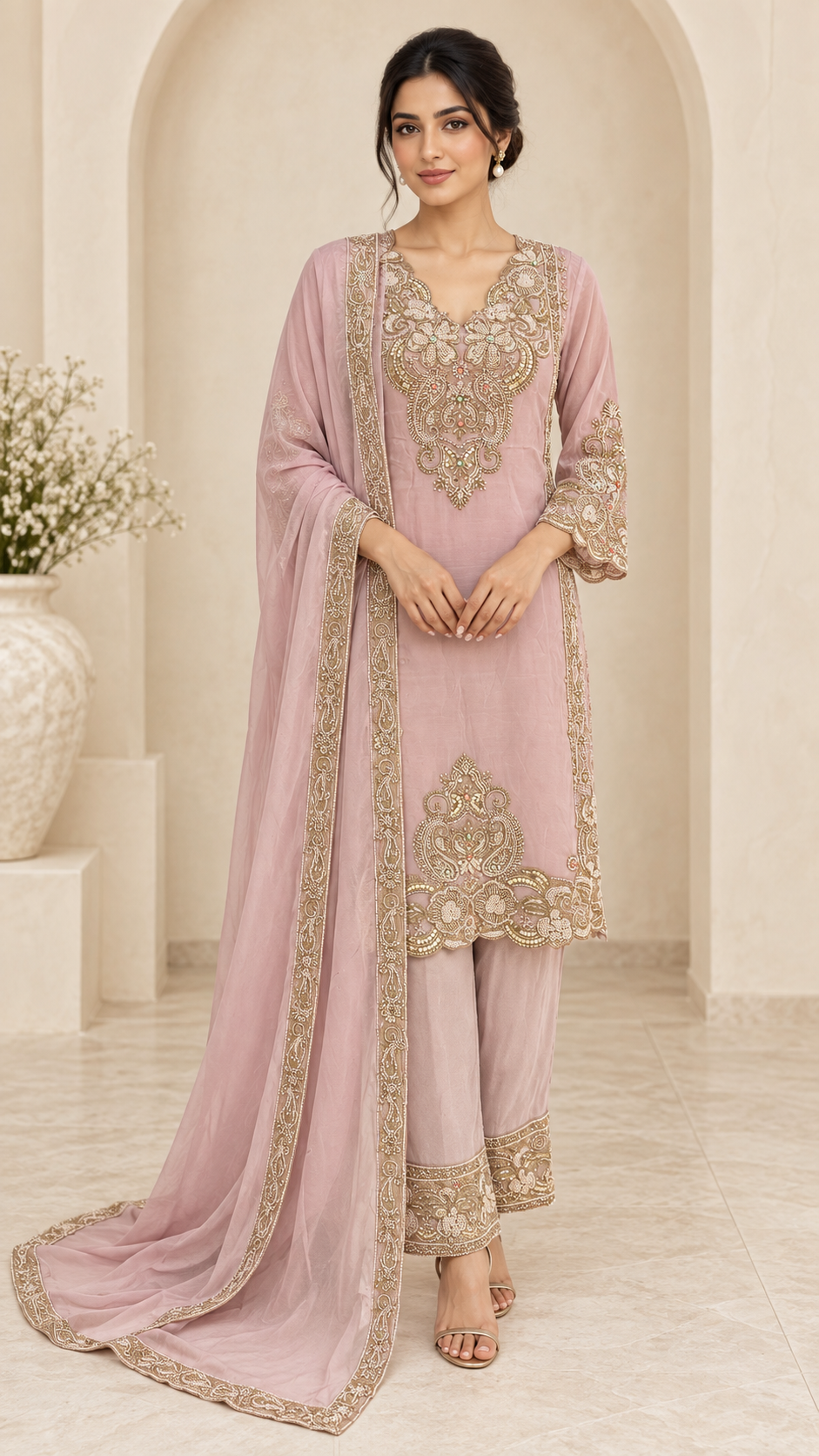 Dusty mauve Suit