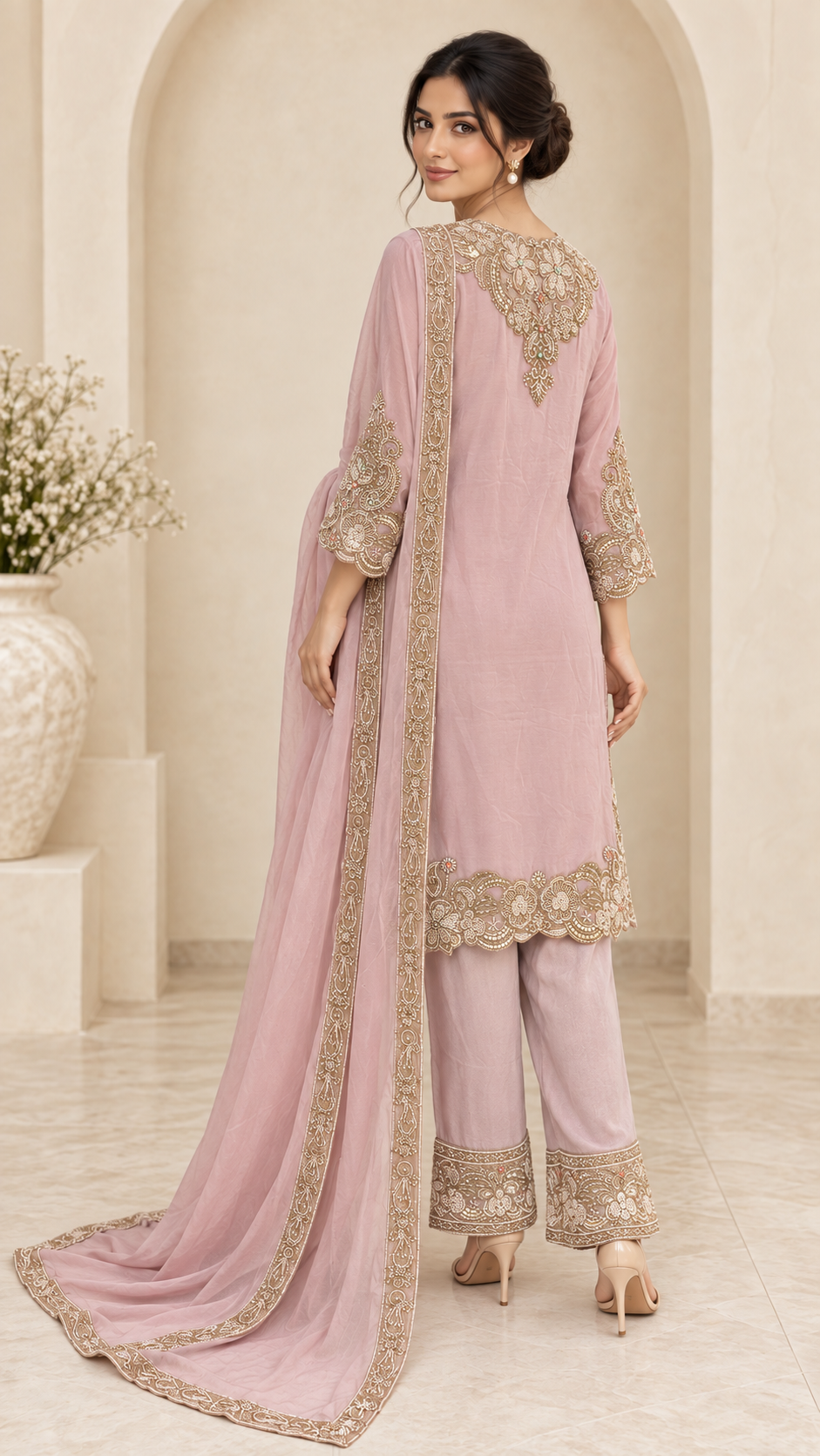 Dusty mauve Suit