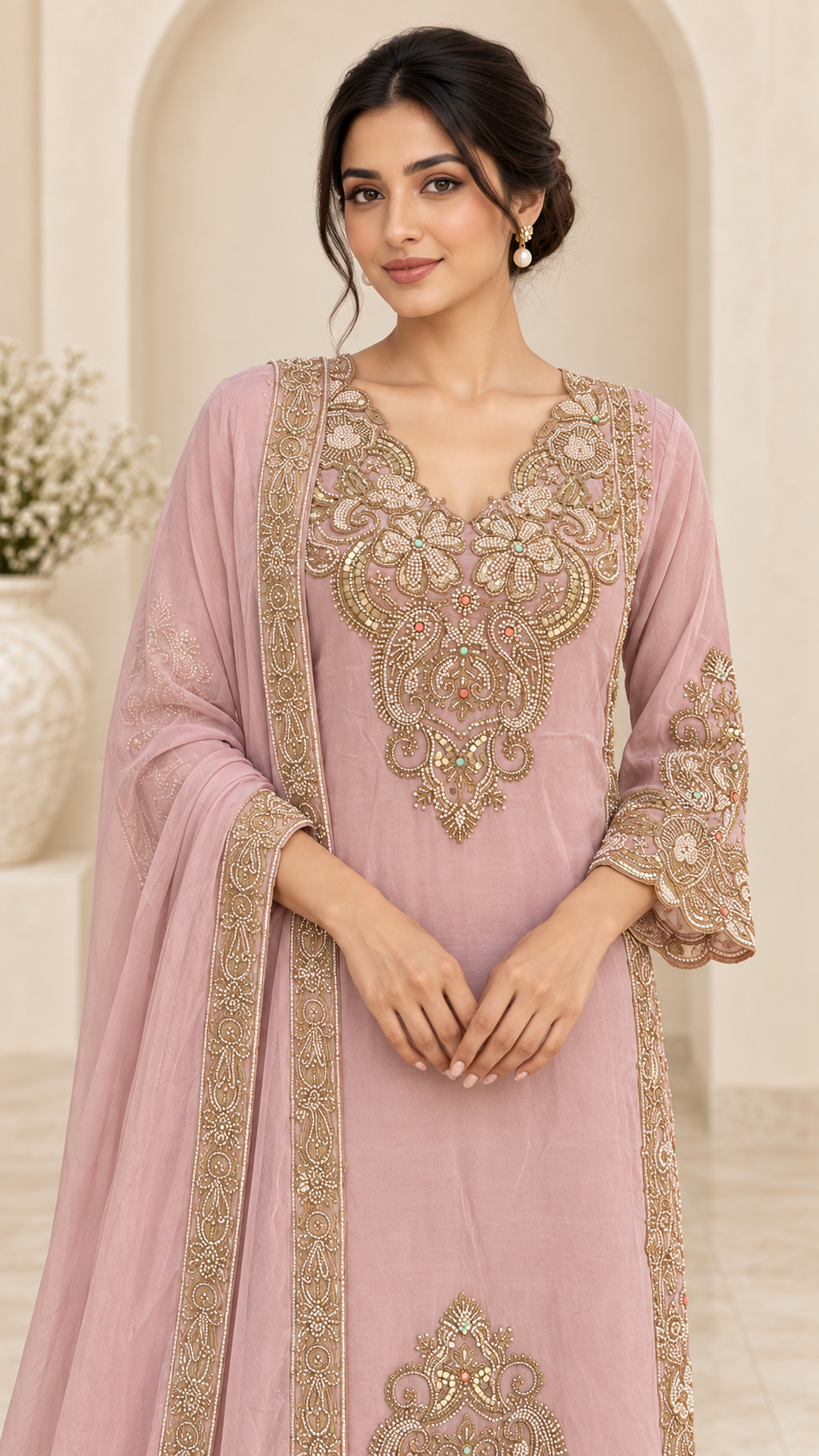 Dusty mauve Suit