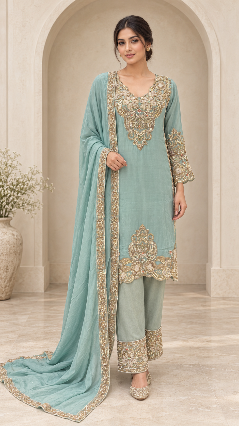 Seafoam Blue Suit