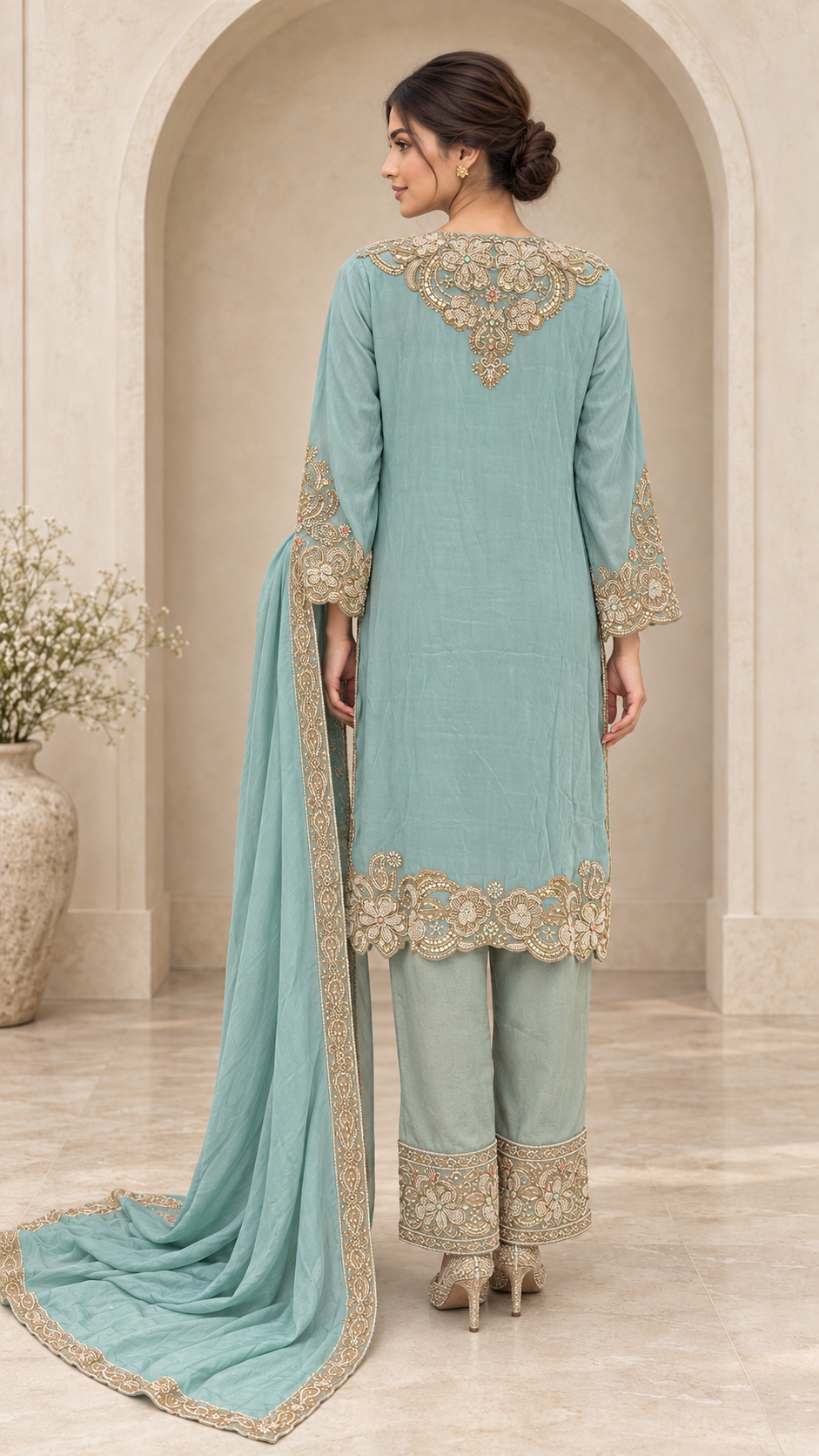 Seafoam Blue Suit
