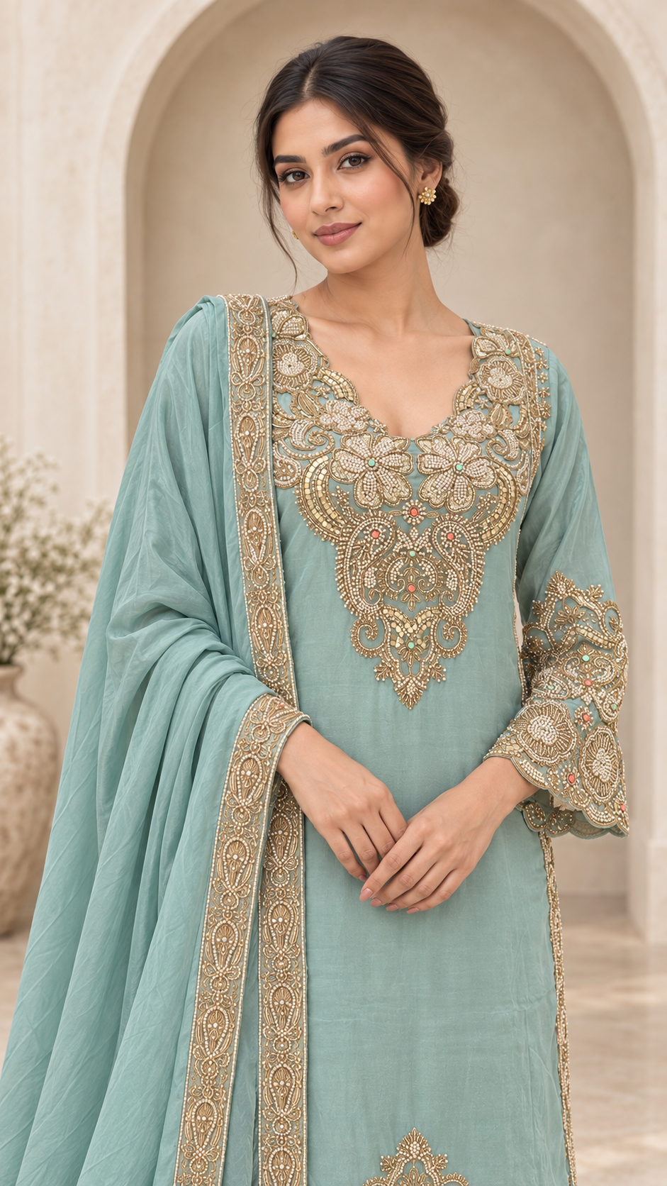 Seafoam Blue Suit