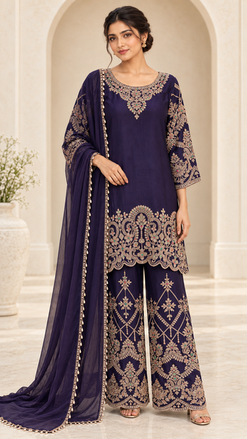 Navy Indigo Palazzo