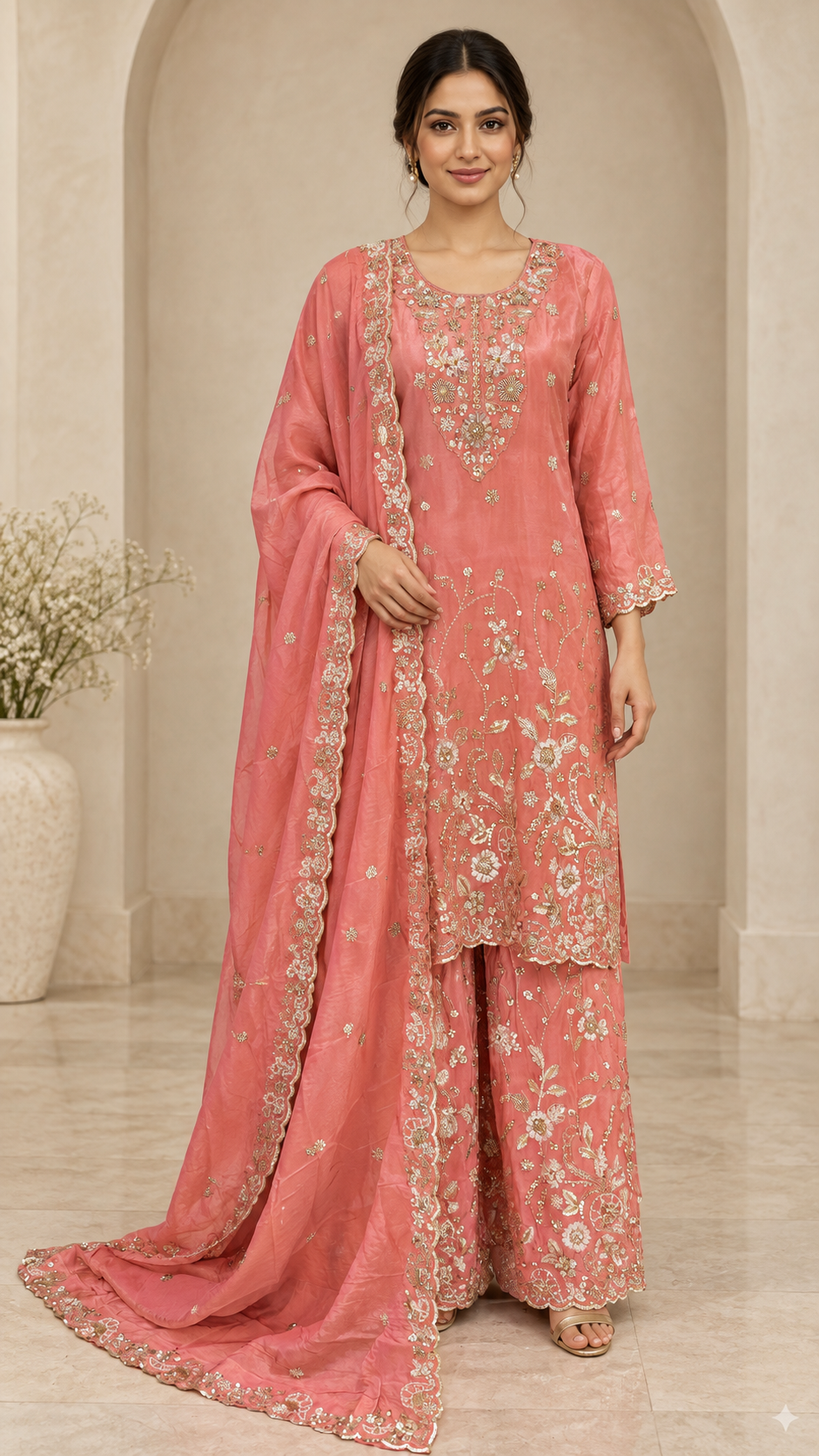 Coral Pink Palazzo