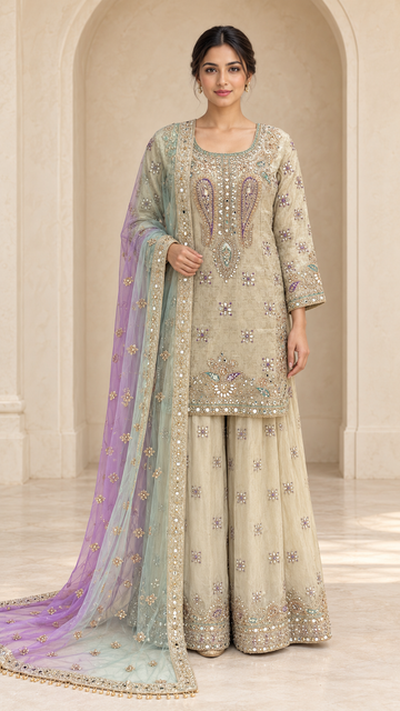 Elegant Ivory Palazzo