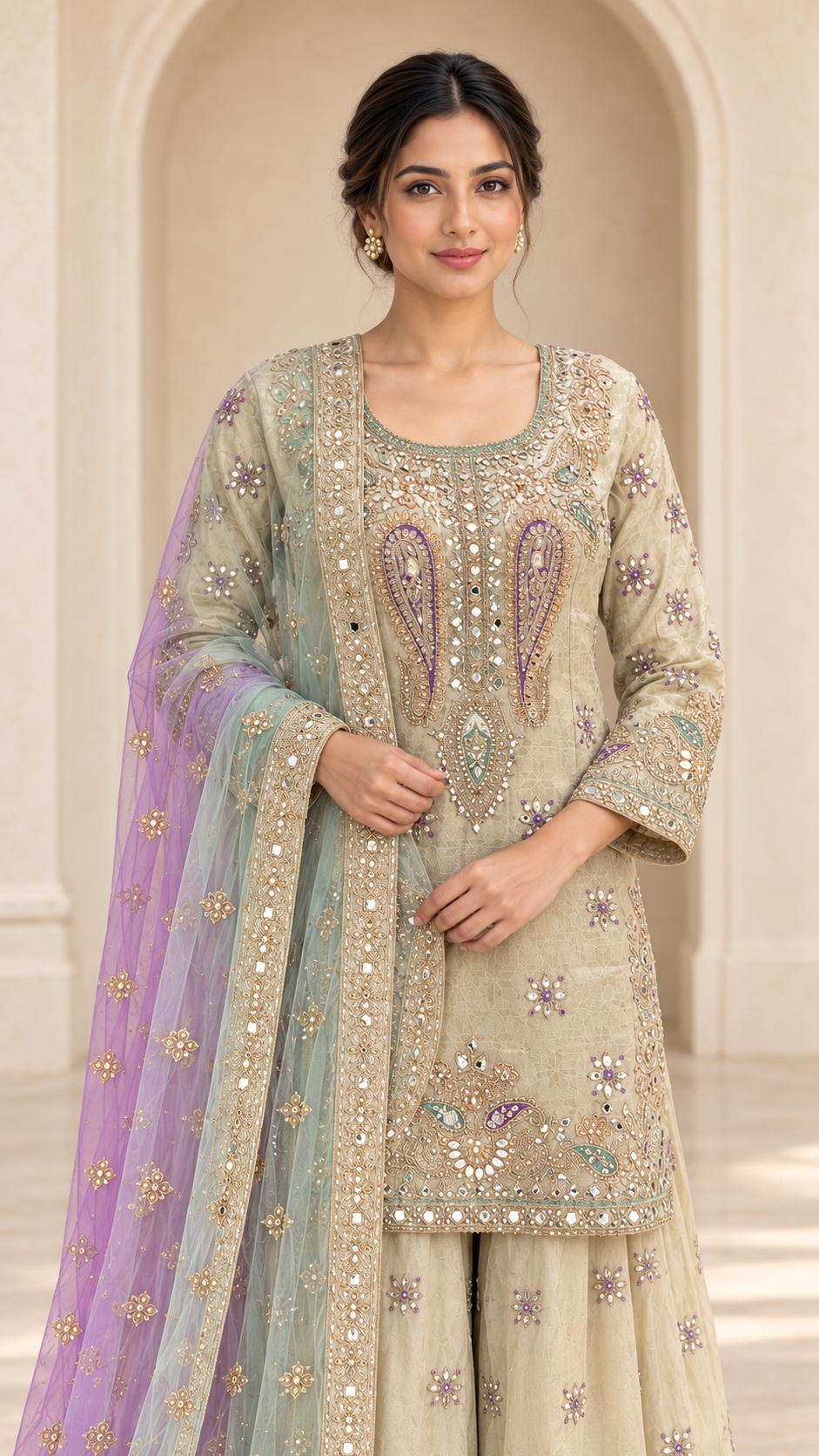 Elegant Ivory Palazzo