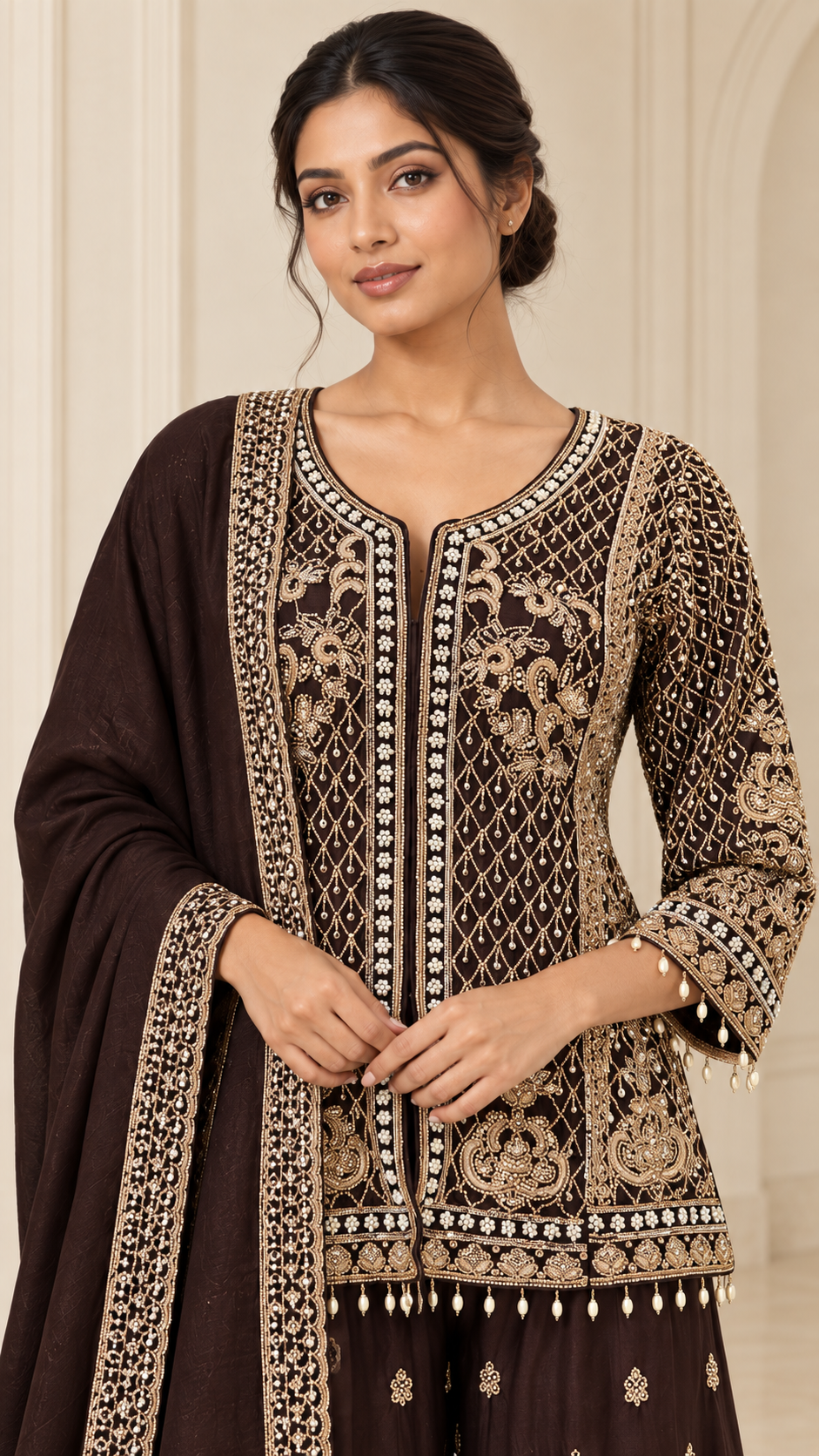 Deep Espresso Brown Palazzo
