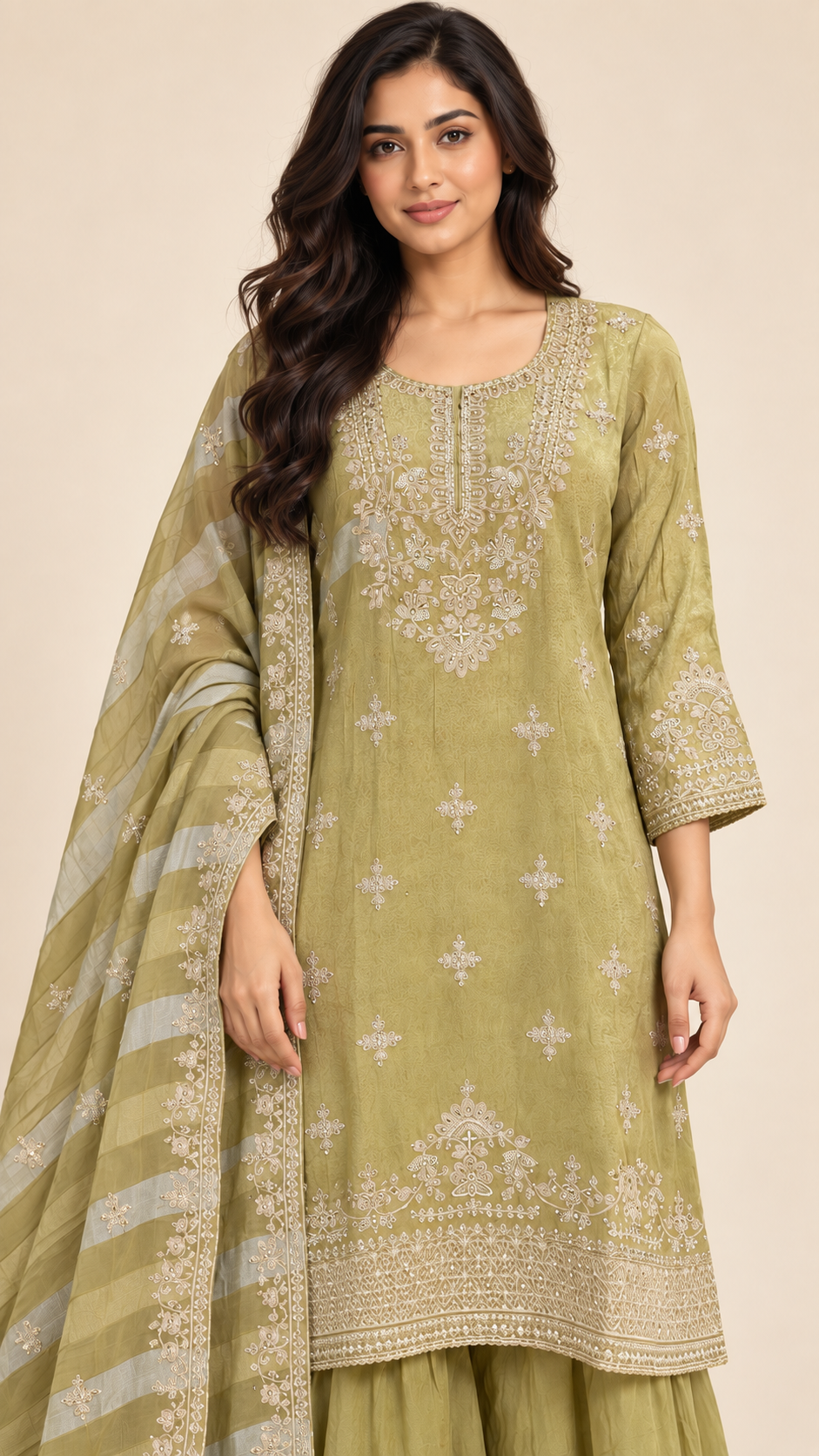 Muted Olive Palazzo