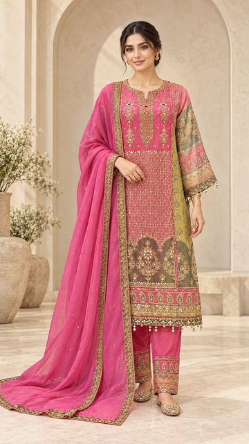 Rose pink Suit