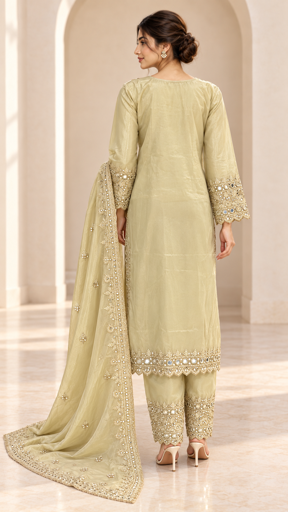 Soft Pistachio Undertone Suit