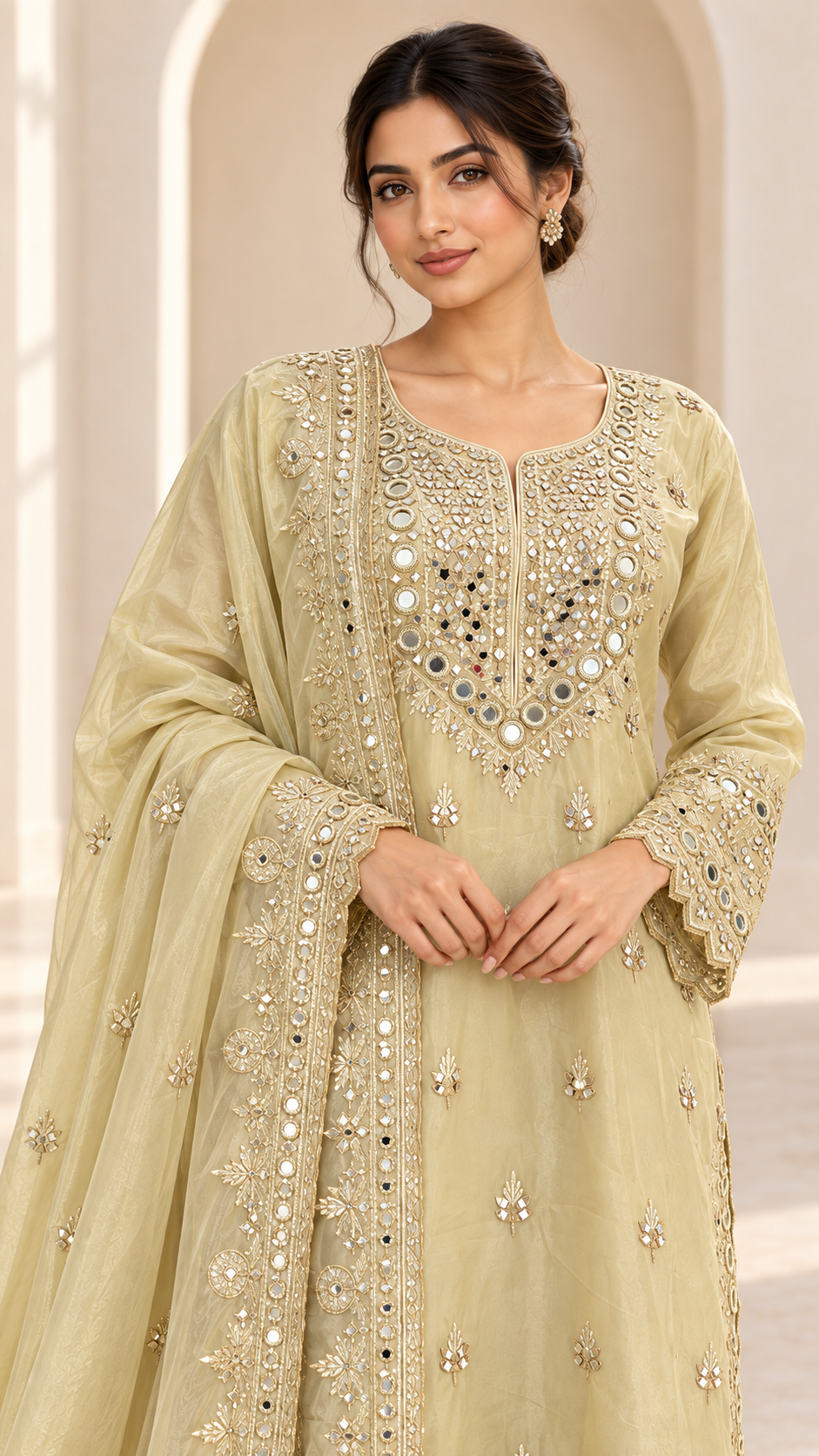 Soft Pistachio Undertone Suit