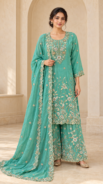 Seafoam Turquoise Palazzo