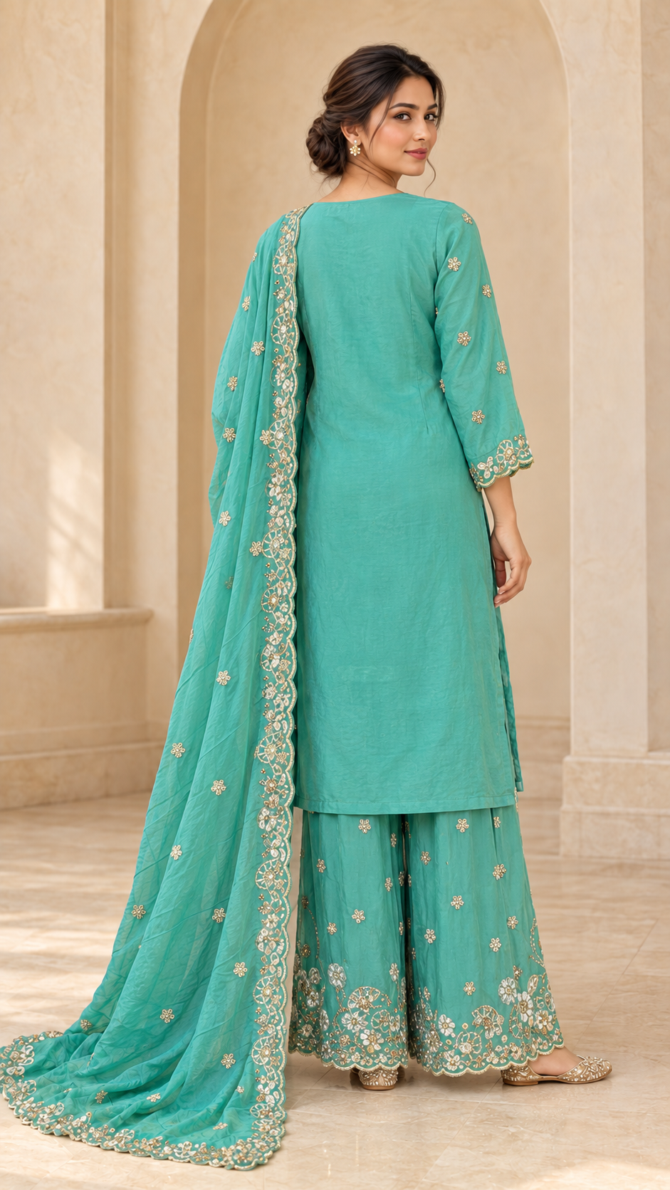 Seafoam Turquoise Palazzo