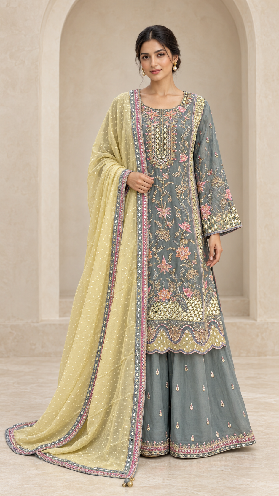 Sage Grey Palazzo