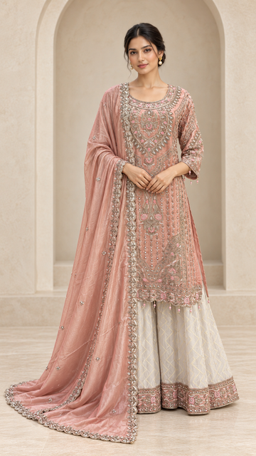 Dusty Rose Mauve Palazzo