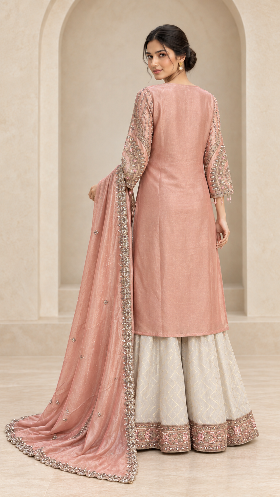 Dusty Rose Mauve Palazzo