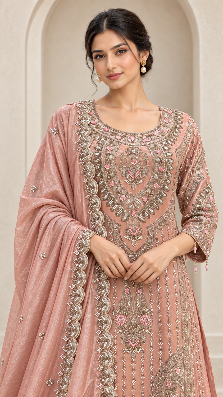 Dusty Rose Mauve Palazzo