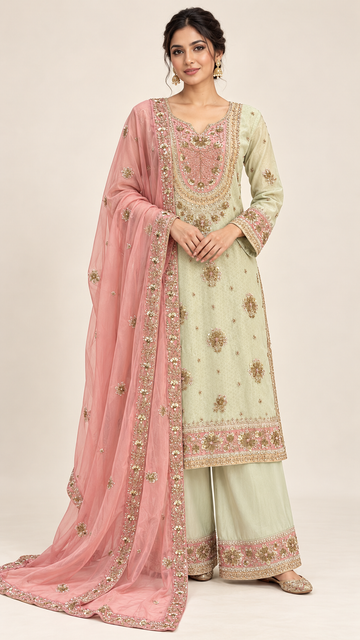 Pale Pistachio Palazzo