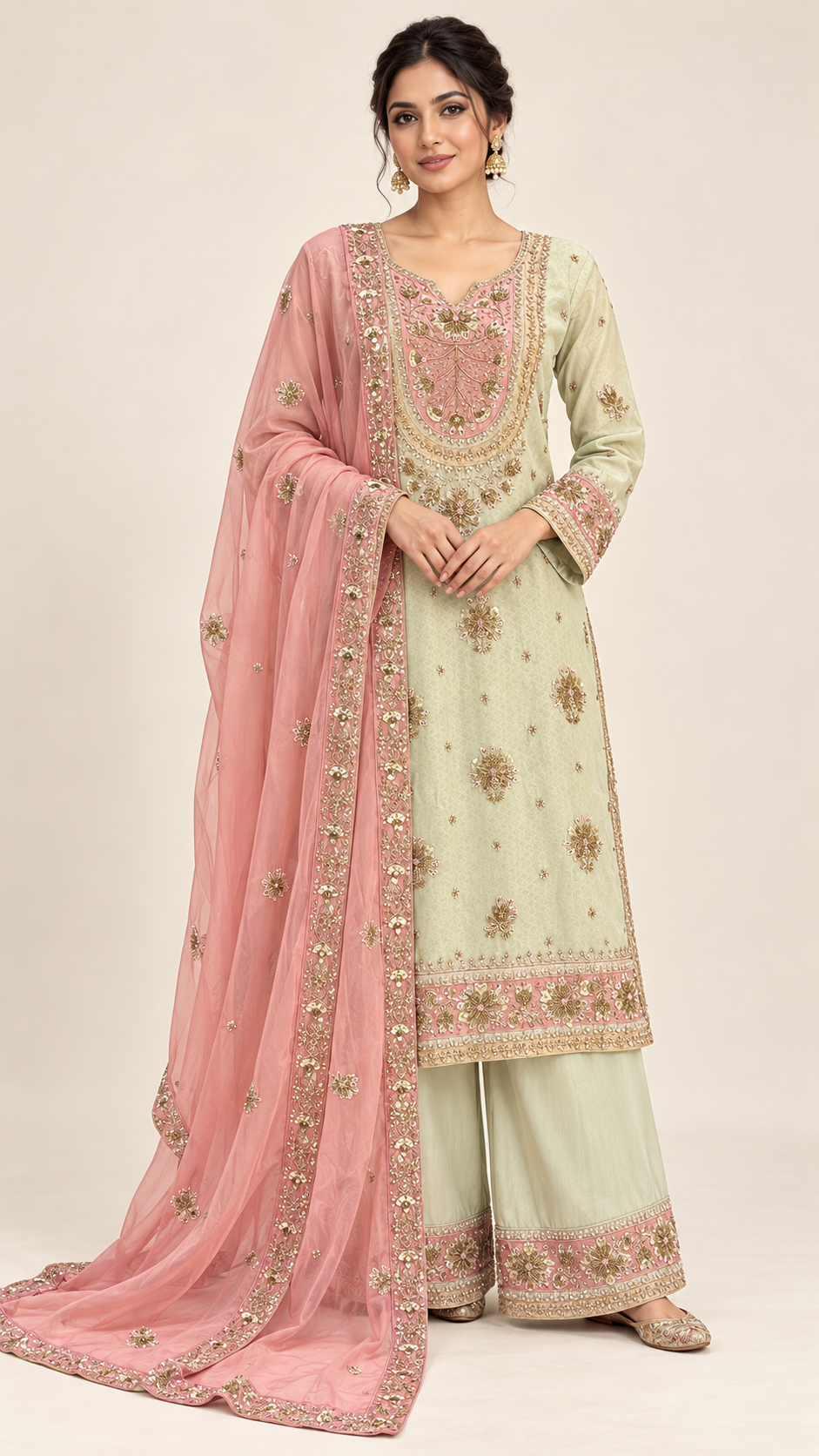 Pale Pistachio Palazzo