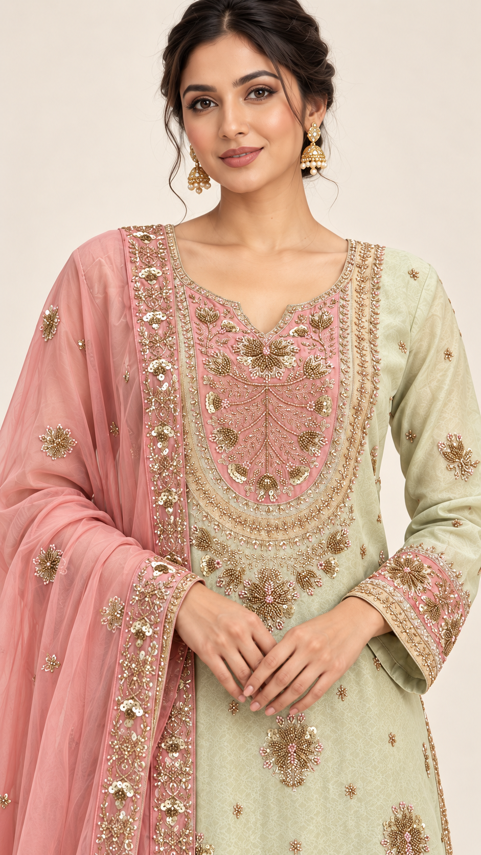 Pale Pistachio Palazzo