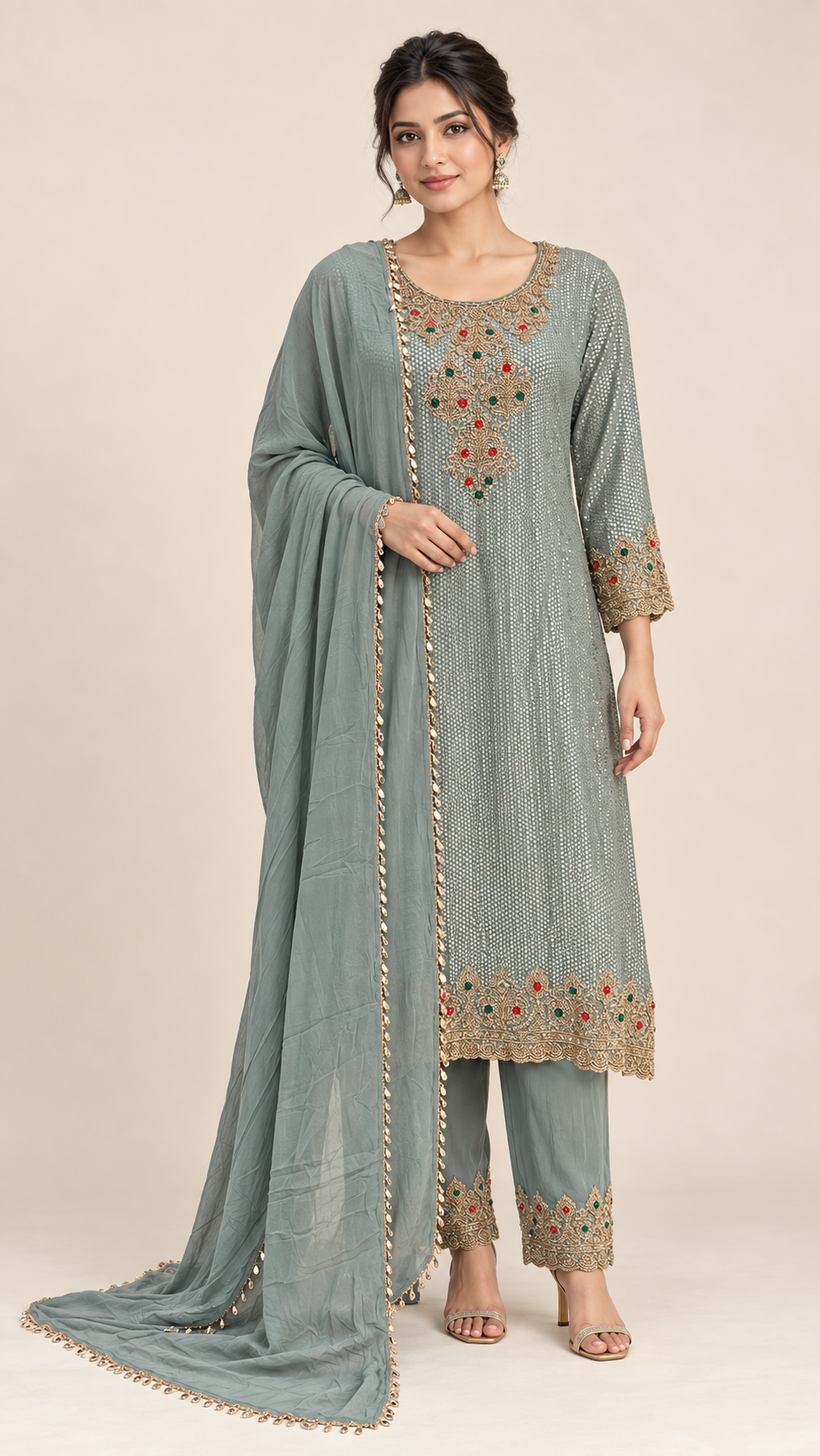 Muted Sage Green Suit