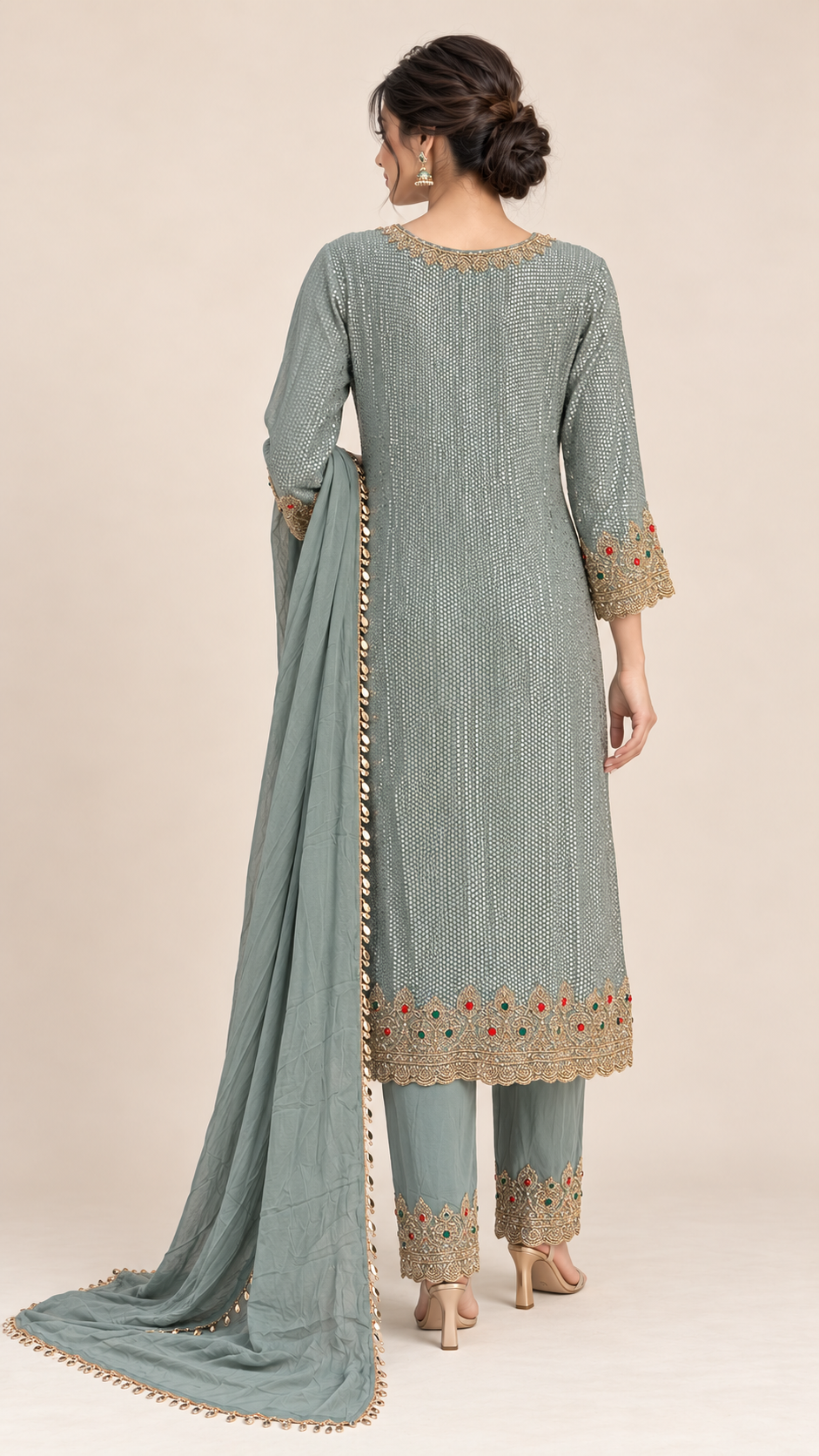 Muted Sage Green Suit