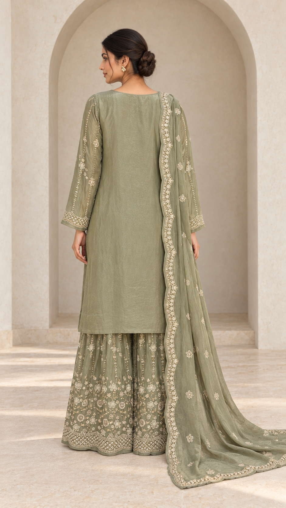 Muted Sage Green Palazzo