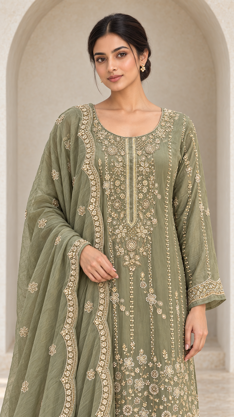 Muted Sage Green Palazzo